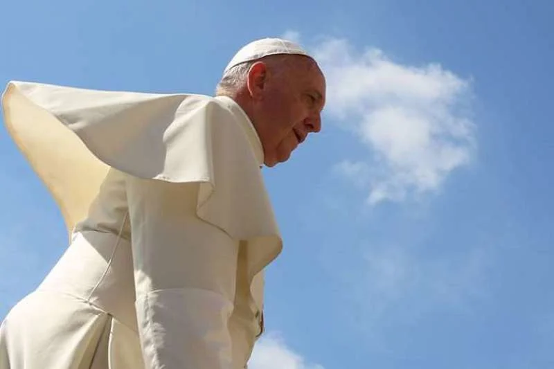 Pope Francis at a Wednesday general audience in St. Peter's Square on June 17, 2015. Bohumil Petrik.